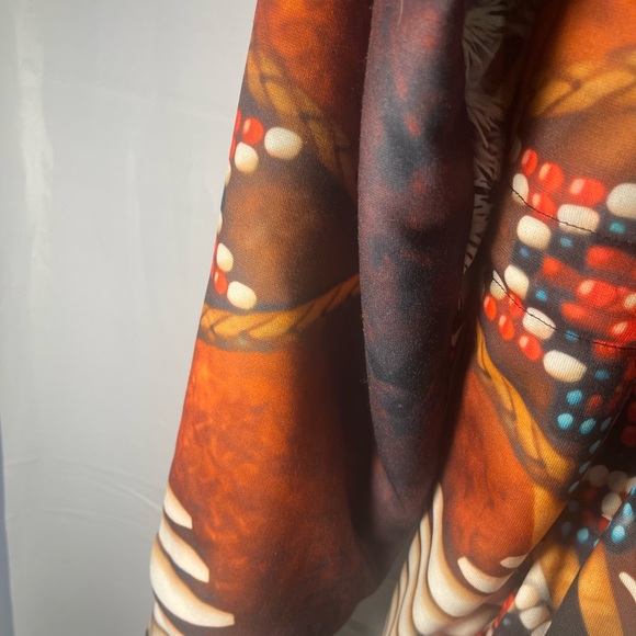 Colorful Feather Pattern Jacket - Picture 7 of 9